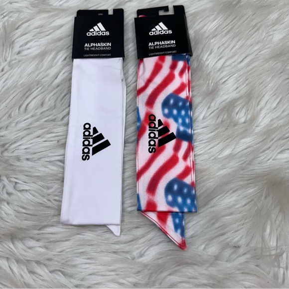 Adidas Alphaskin Tie Headbands - Picture 1 of 6